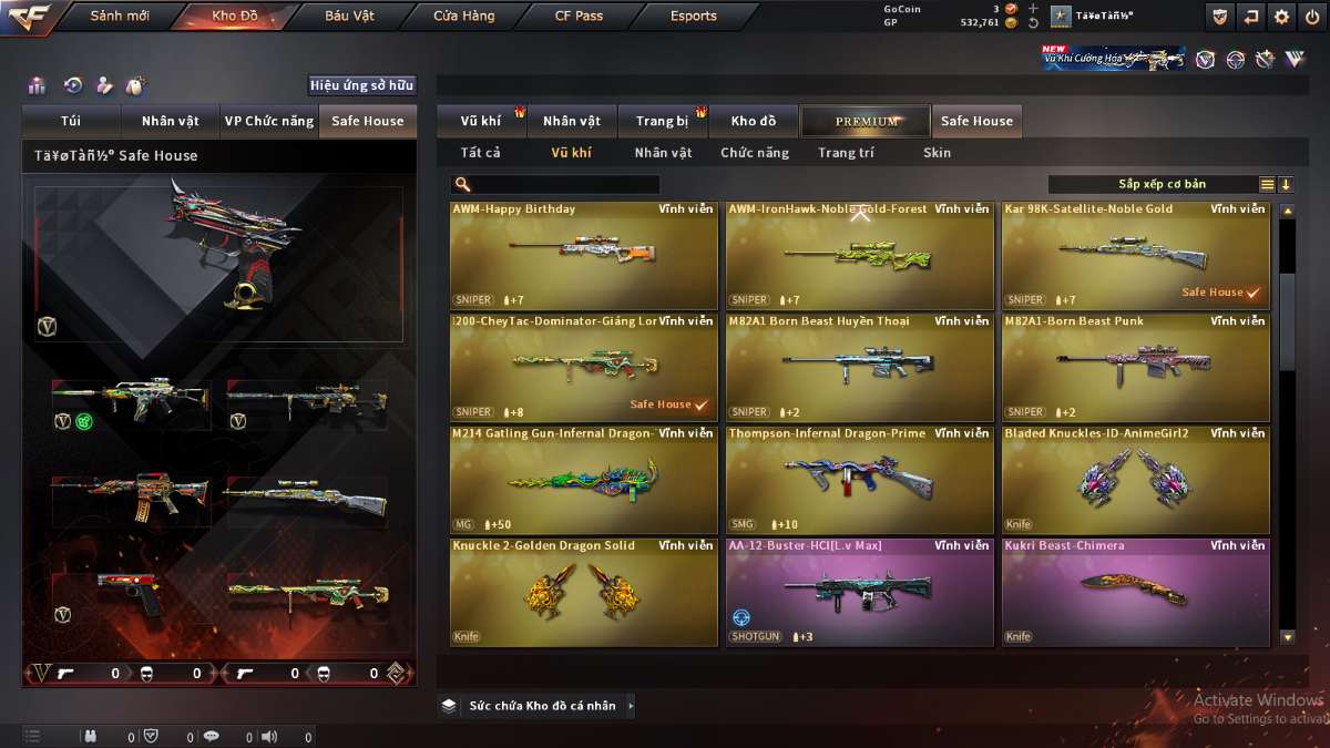 shop acc cf uy tin gia re